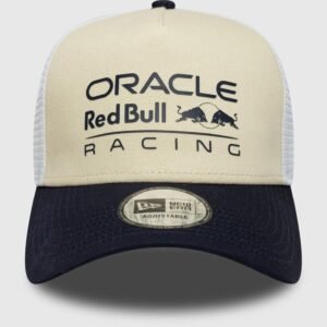 GORRA RED BULL TRUCKER BEIGE Y AZUL